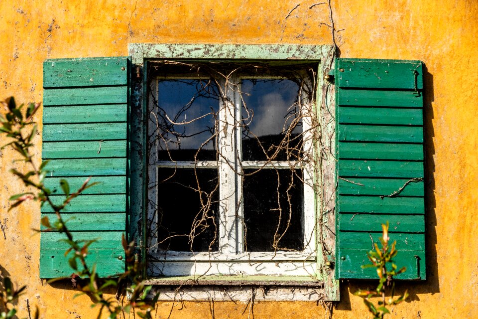 Old shutter abandoned