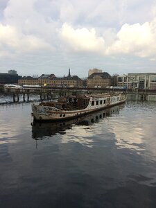 Reflection boat outdoors