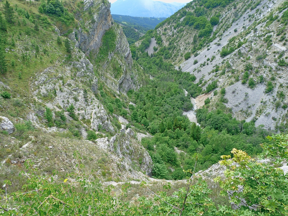 Mountain hiking alps
