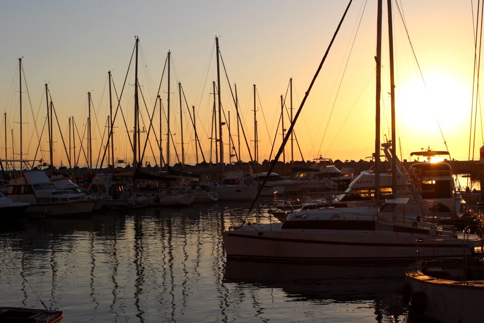 Pier sailboat yacht photo