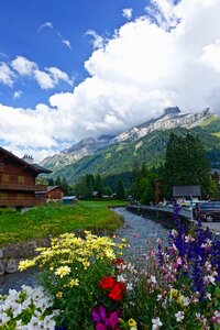 Swiss mountain travel photo