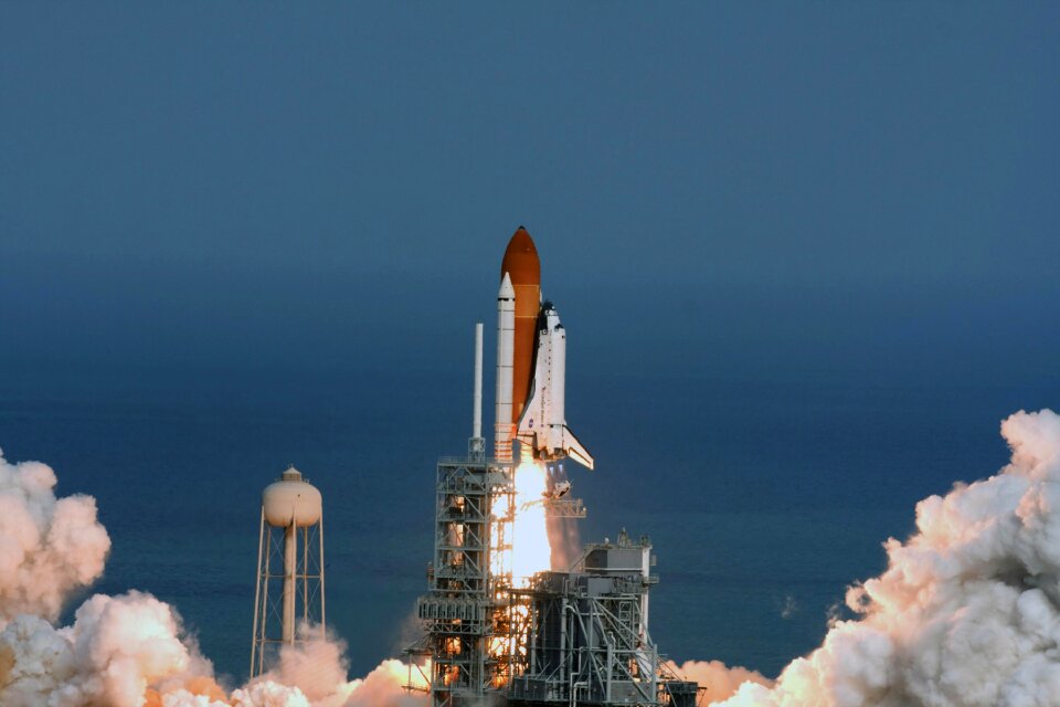 Spacecraft outdoors tower