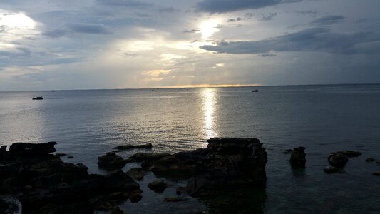 Sea dusk phú quốc island photo