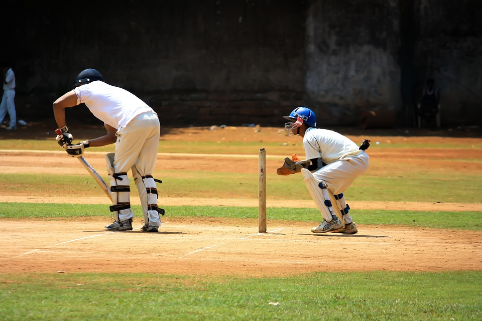 Sports cricketer defence