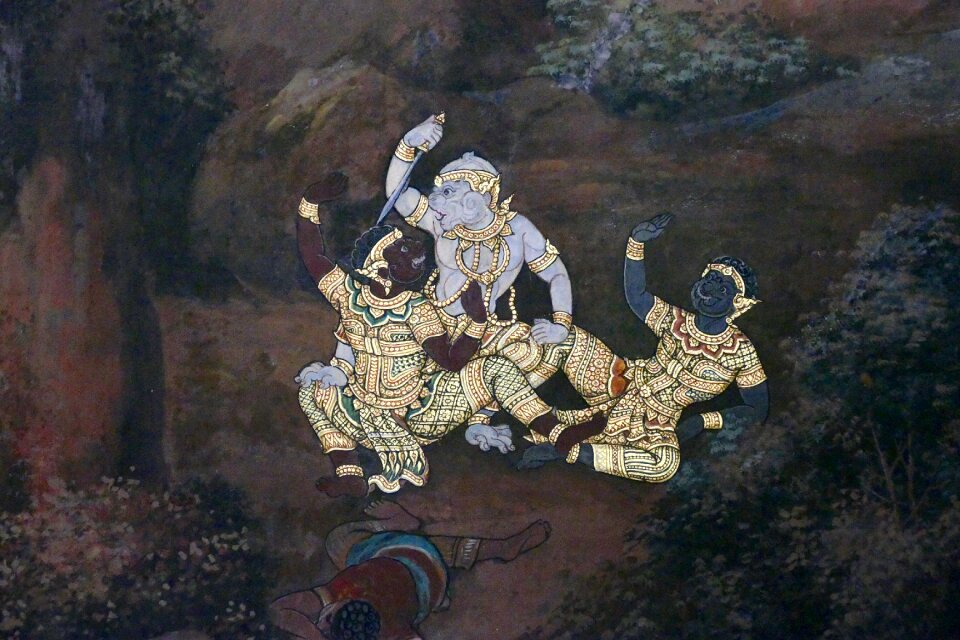 Mural believe temple