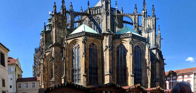 Old cathedral tower photo