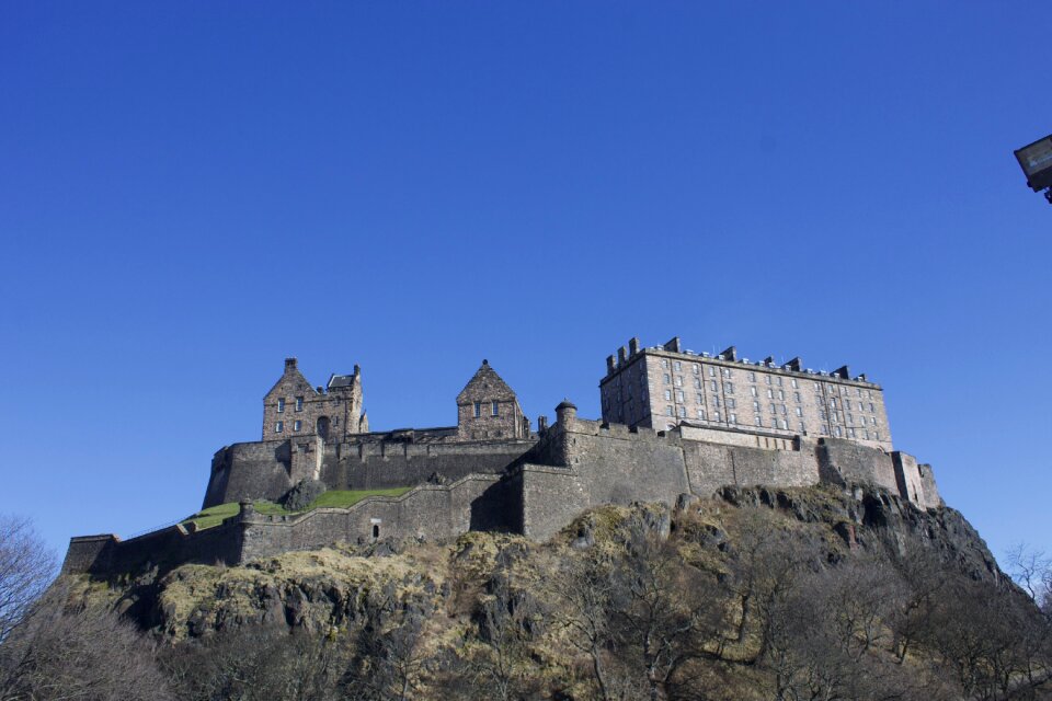 Gothic old edinburgh castle