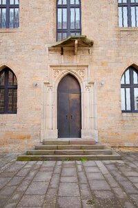 Window stone building photo