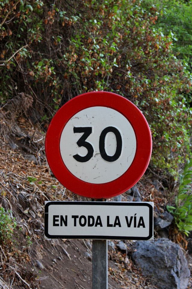 Road sign spain Free photos