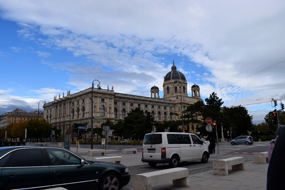 Vienna building clouds