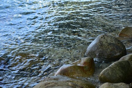 Stone sea coastline photo