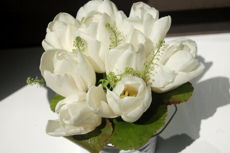 Bouquet de fleurs romantic white flowers photo