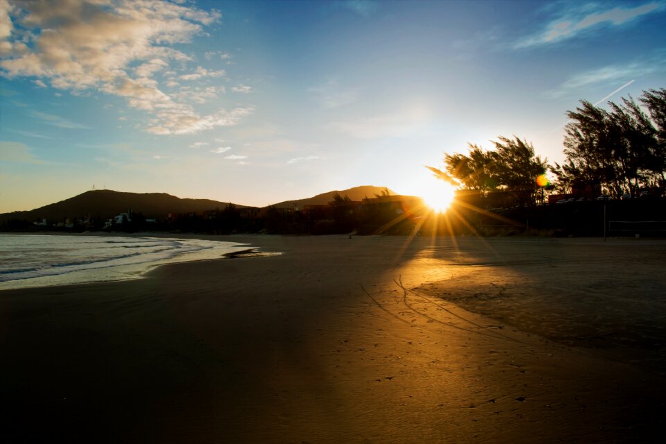 Nature body of water dawn