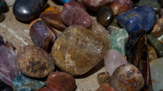 Crystals minerals rainbow
