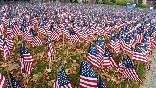 Outdoors decorative flag american flag photo