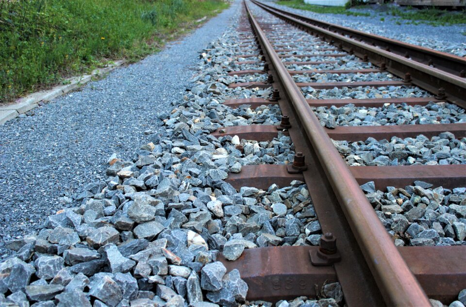 Railway train race track
