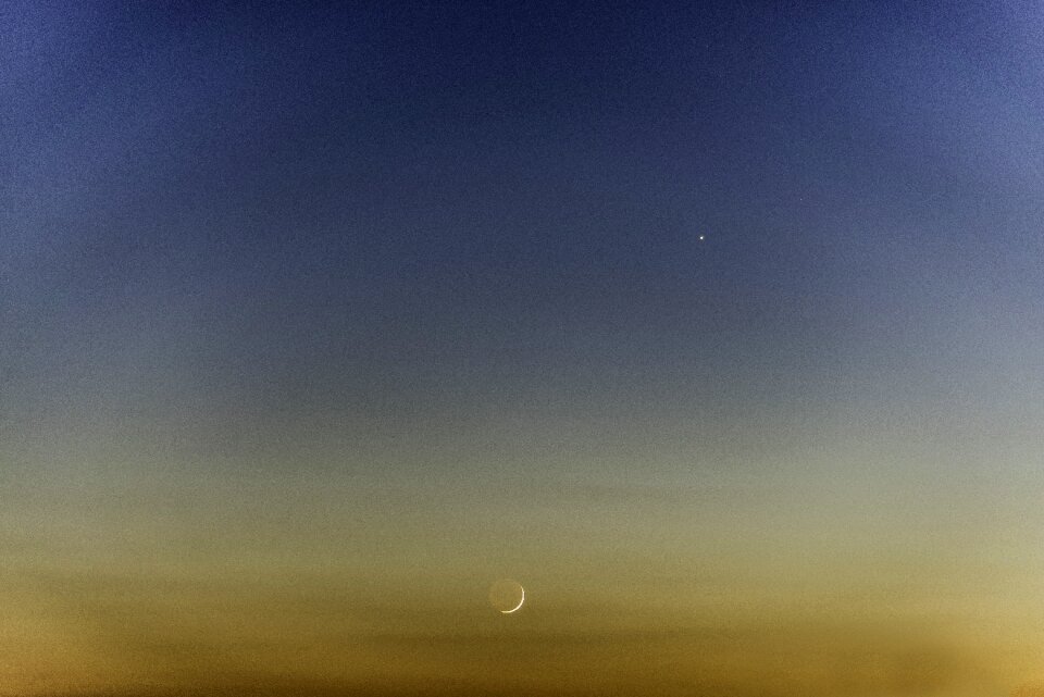 The sun moon venus