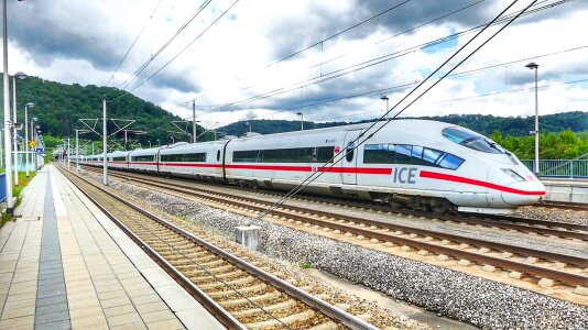Railway line ice high-speed rail line