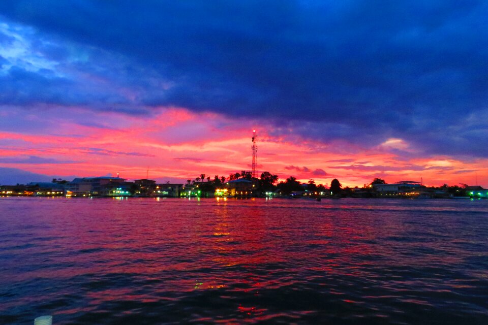 Sunset sky panoramic