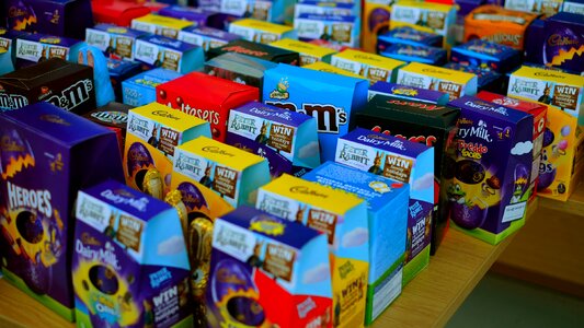 Market sale chocolate