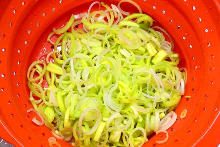 Meal cook leek