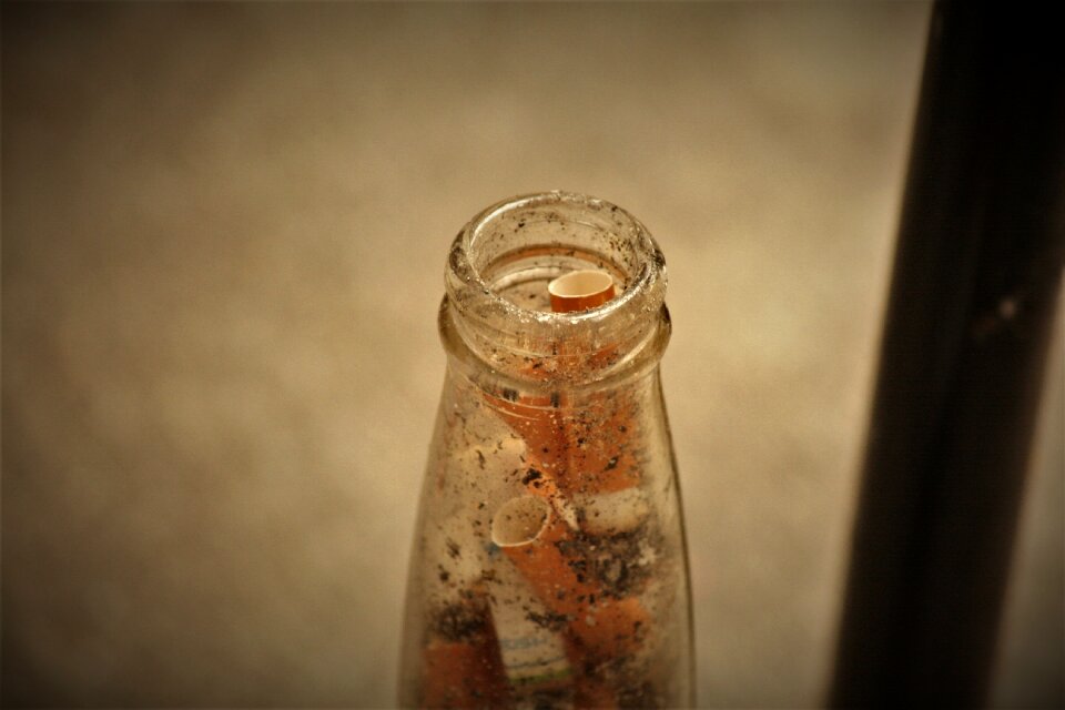 Bottle food closeup