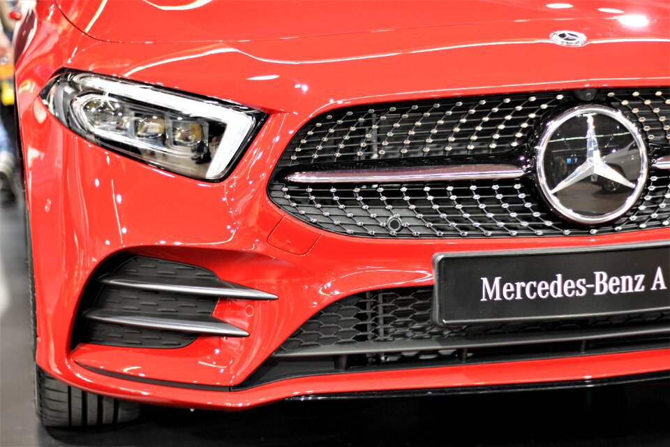 Modern technology vehicle red