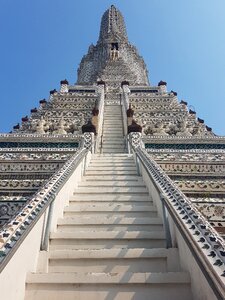 Sky wat arun bangkok photo