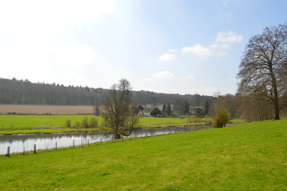 Panoramic landscape farm