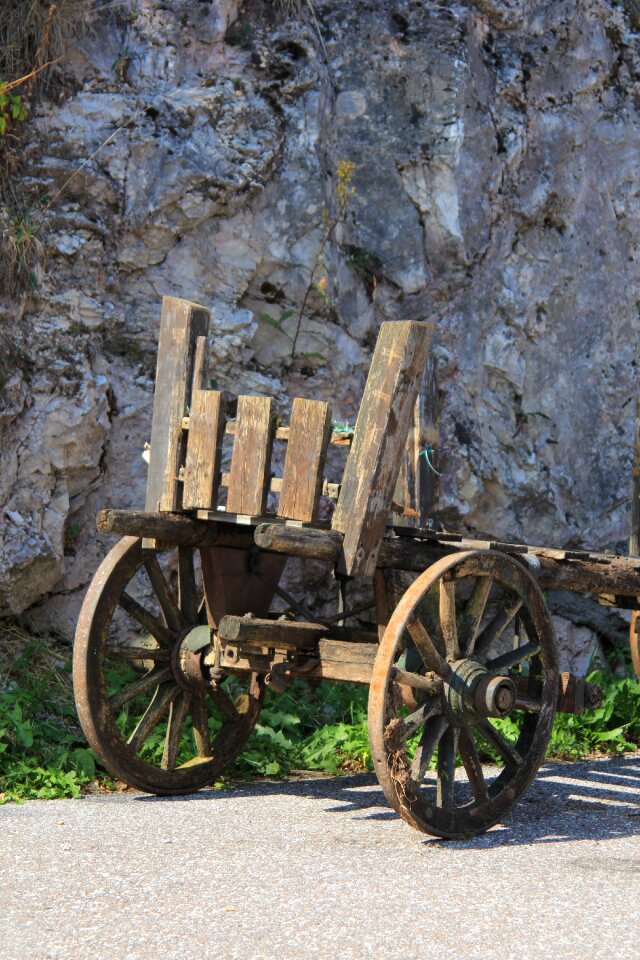 Slide antique wheels