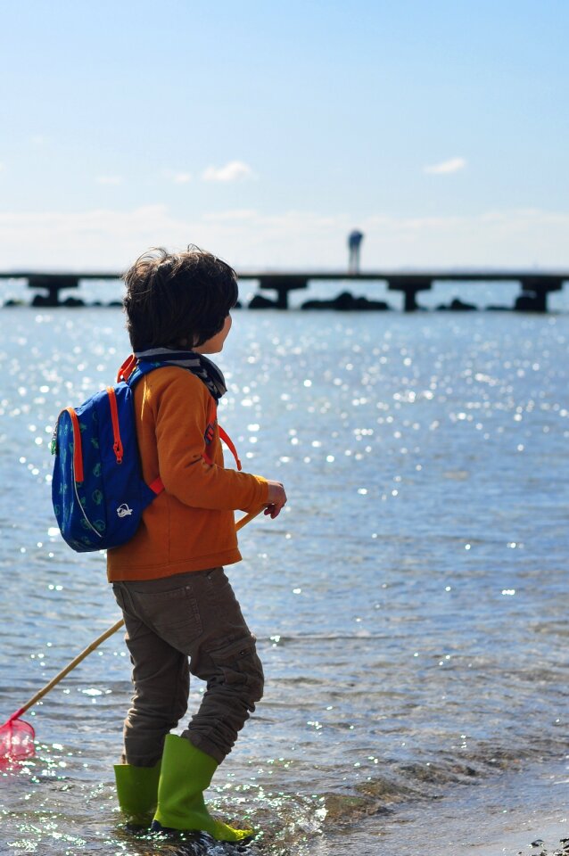 Child lifestyle beach