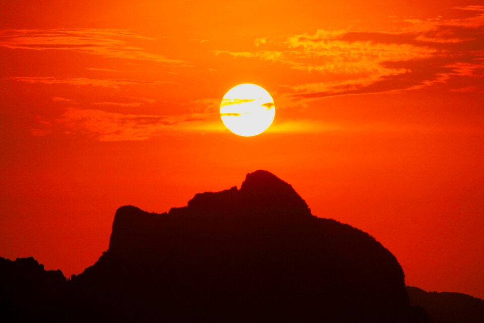 Dusk evening landscape