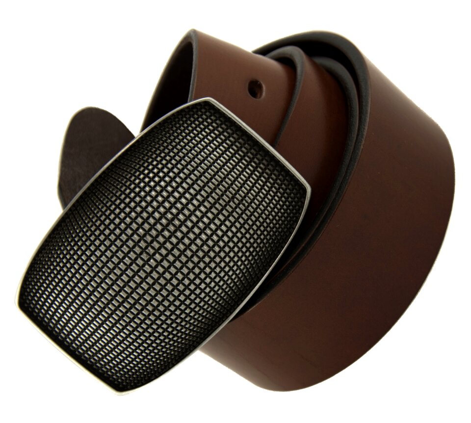 Clip genuine leather buckle metal bearing