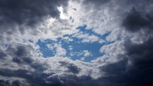 Weather cloud blurred