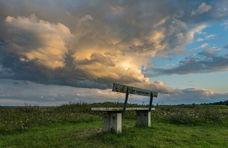 Panorama nature sunset photo