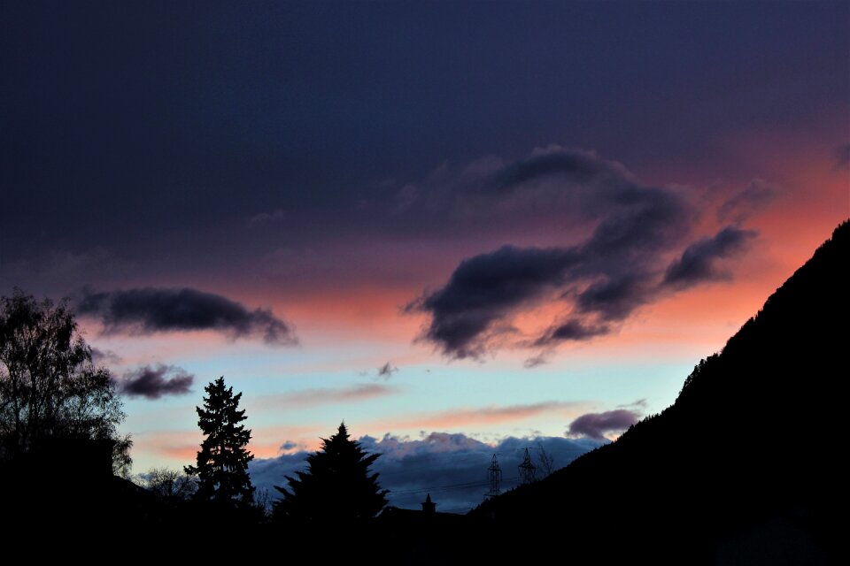 Dawn sky clouds