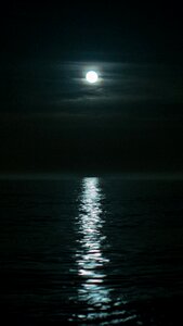 Moon sea sky