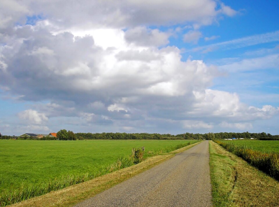The dome of the sky rural area clouds