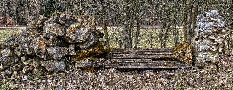 Old weathered resting place