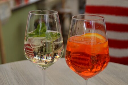 Wine cocktail bar photo