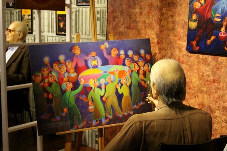 Inside painting child