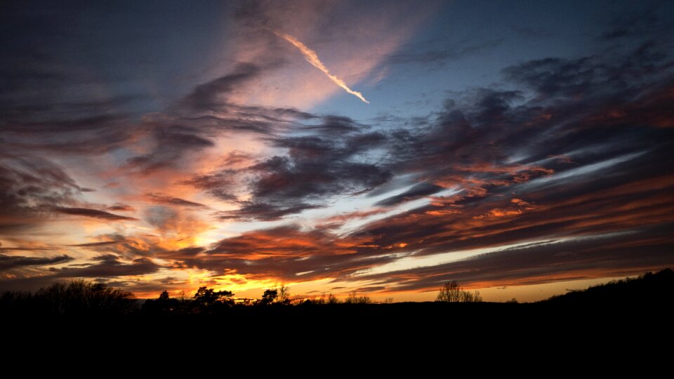 Sky clouds dawn photo