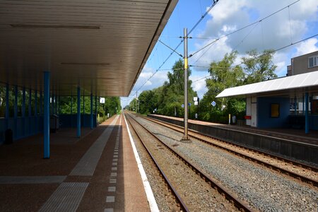 Railway line transport rails photo