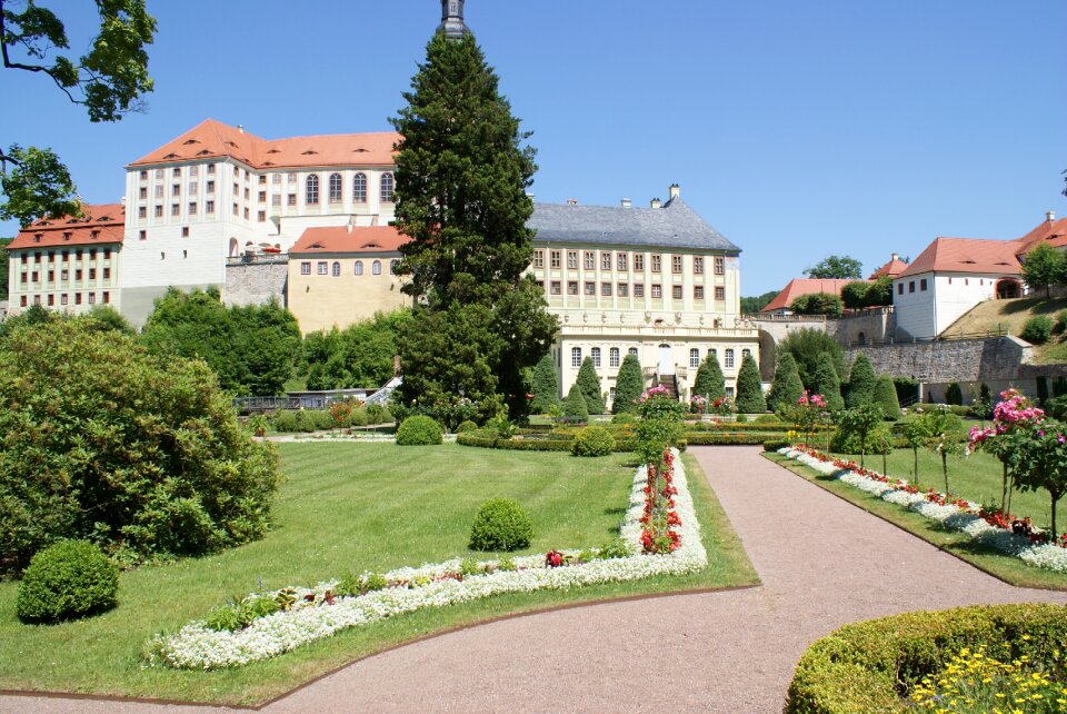 Formal garden house garden