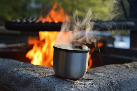 Smoke burn cooking photo