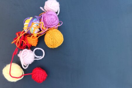 Knitting hooks crafts photo