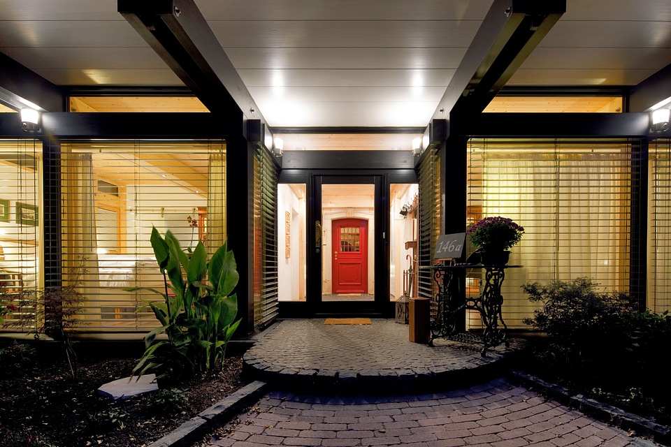 House entrance entrance door reception