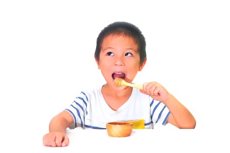 Kid background white