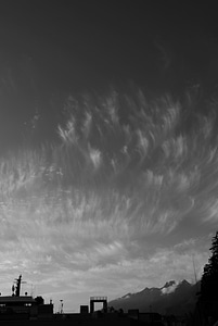 Cloud black and white scenic