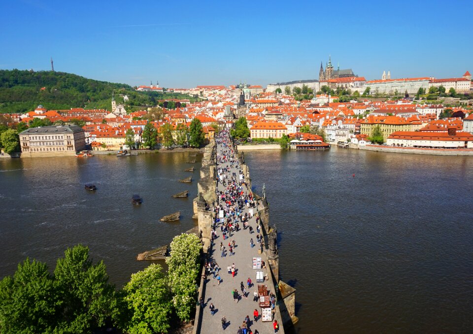 Castle bridge river